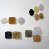 Uruguay Minerals. Marcos Lorenzelli S.R.L. Druzy Shapes
